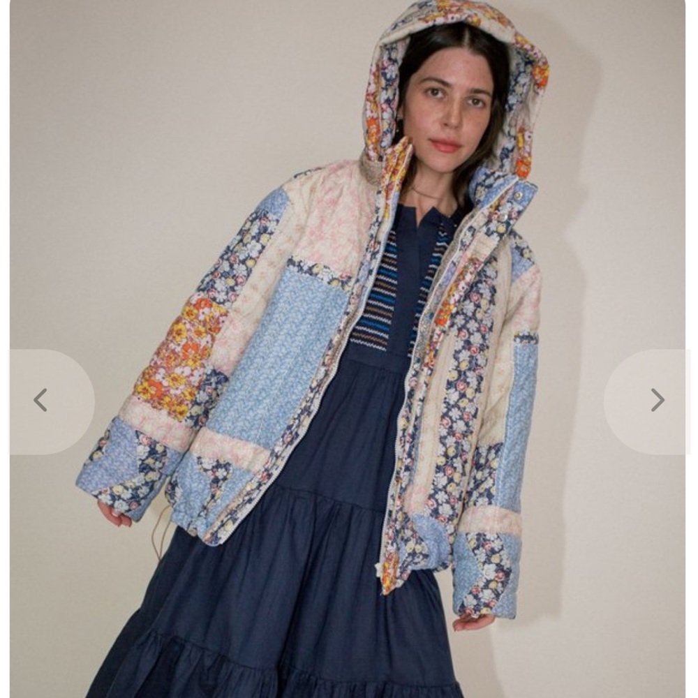 Sea NY Sydney Puffer Jacket New without tags 
Floral Patchwork Hooded coat sz M